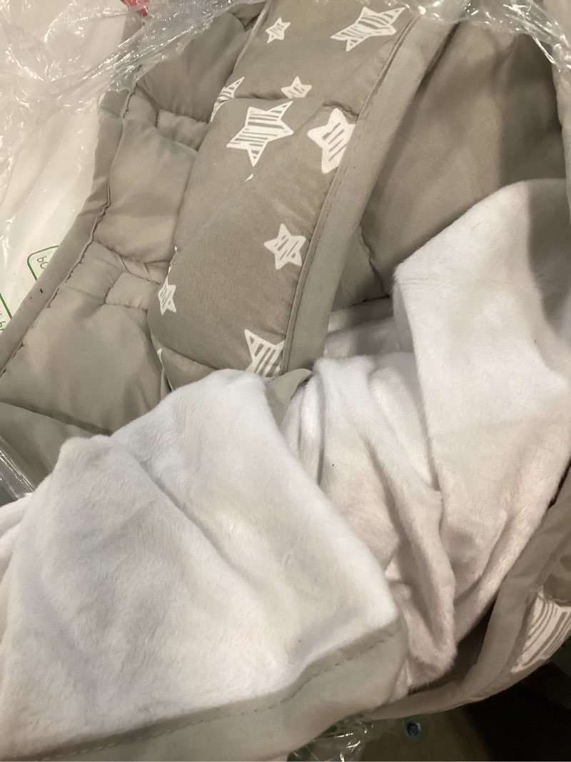 Condition photo showing Good Condition for moonsea toddler nap mat with pillow and fleece minky blanket grey, lightweight and soft perfect for toddlers preschool, daycare, travel sleeping bag for girls, 21" x 50" fit on a standard cot beige grey 21" x 50"