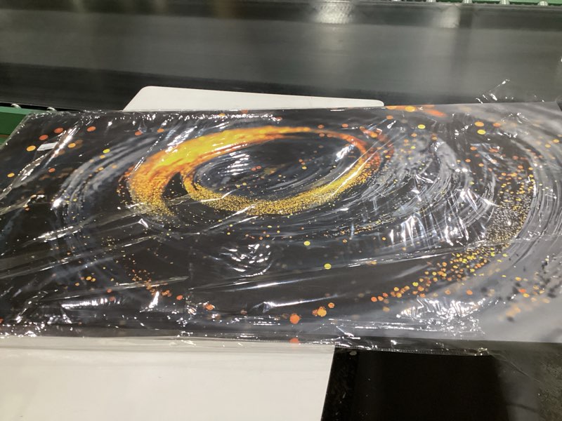 Condition photo showing New/Like New for Abstract Wall Art Decor Wall Art Pictures for Living Room Abstract Canvas Art Wall Decor Large Black Gold Wall Art Prints Minimalist Oversized Modern Wall Art Artwork for Walls Office Home Decor 29" X 58" JYQ-Y Wrapped Canvas 58"L x 29"W