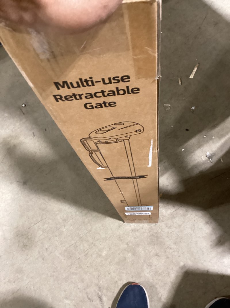 Condition photo showing Good Condition for Huafly 98 Inch Retractable Baby Gates Extra Wide, no Drilling Baby Gates for Large Openings, Child G