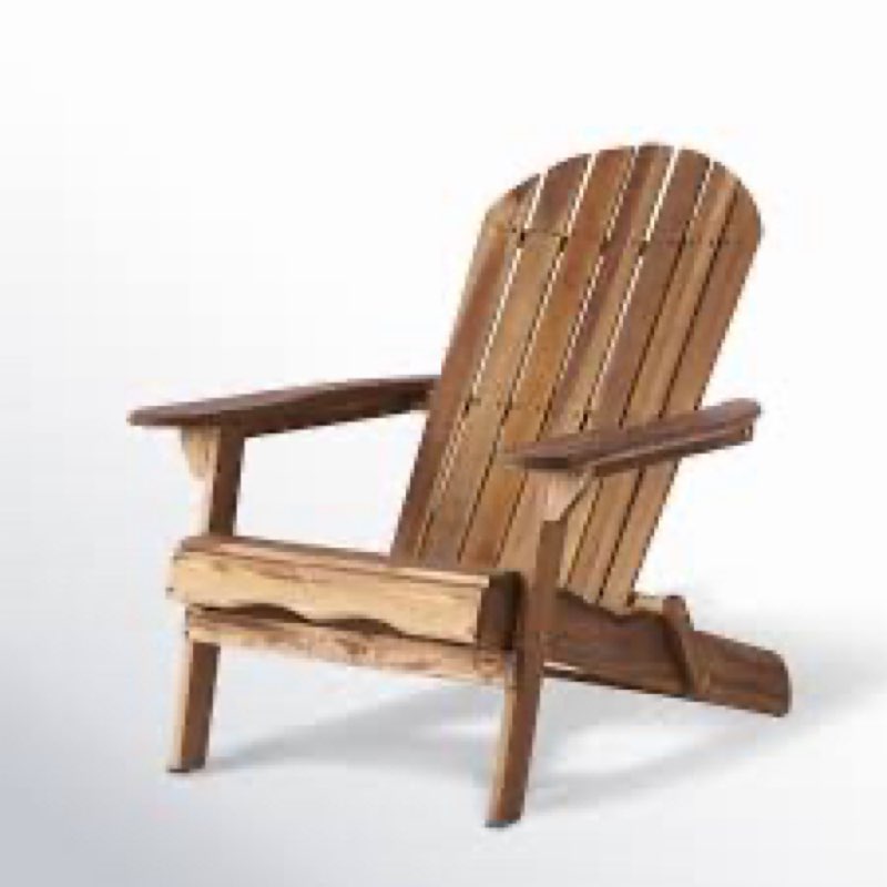 Kalicki Solid Wood Folding Adirondack Chair