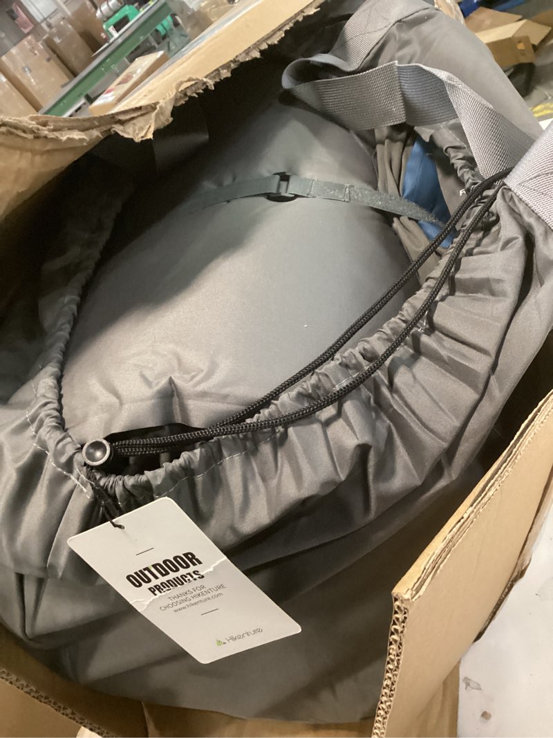 Condition photo showing Good Condition for Hikenture Extra Thick Double Self Inflating Sleeping Pad, 9.5 R Camping Mattress 2 Person, Inflatable Foam Camping Pad with Pump Sack, Portable 4 in Thickness Comfort Plus Camping Mat for 4-Season Grey Double (80"×52")