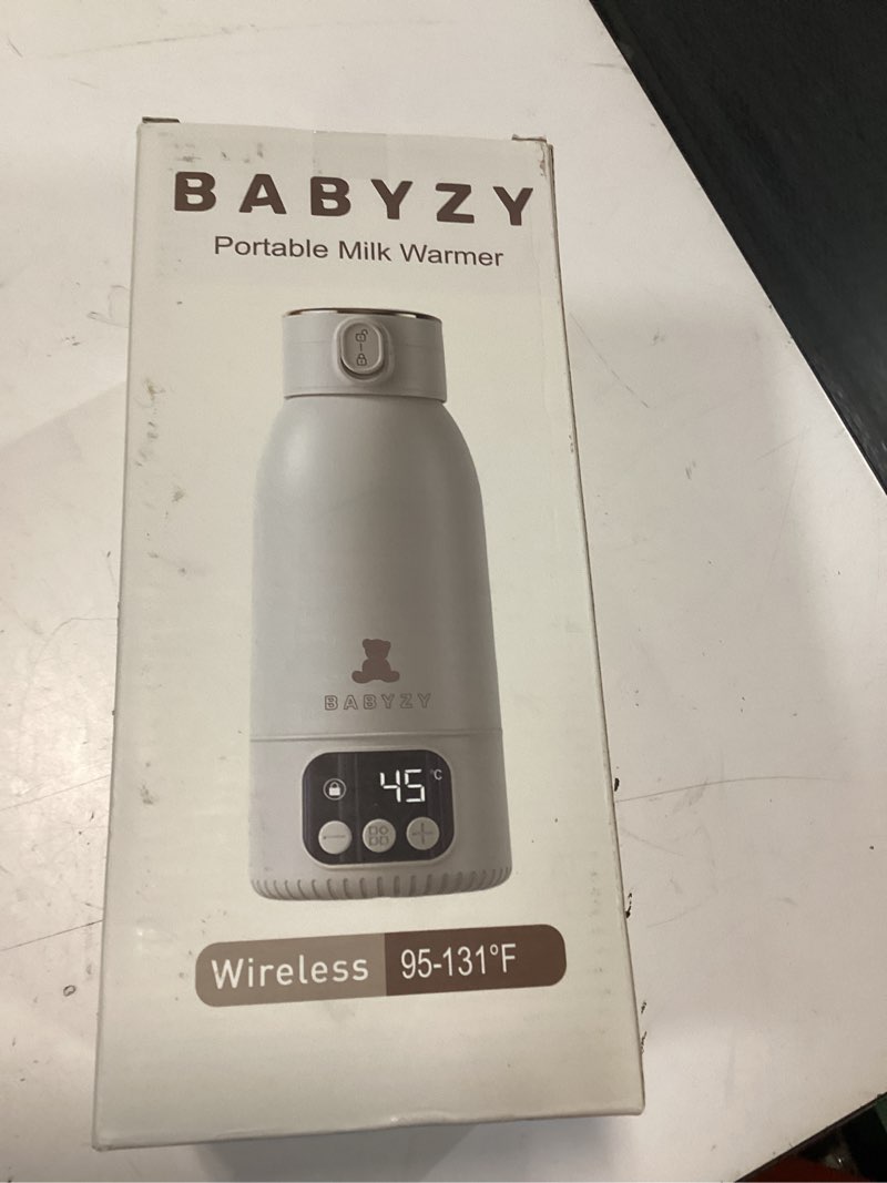 Condition photo showing New/Like New for portable bottle warmer 17oz – baby bottle warmer for breast milk & formula, fast heating with smart temperature control, long battery life, cordless for travel, car & outdoor baby feeding 17 ounce off-white
