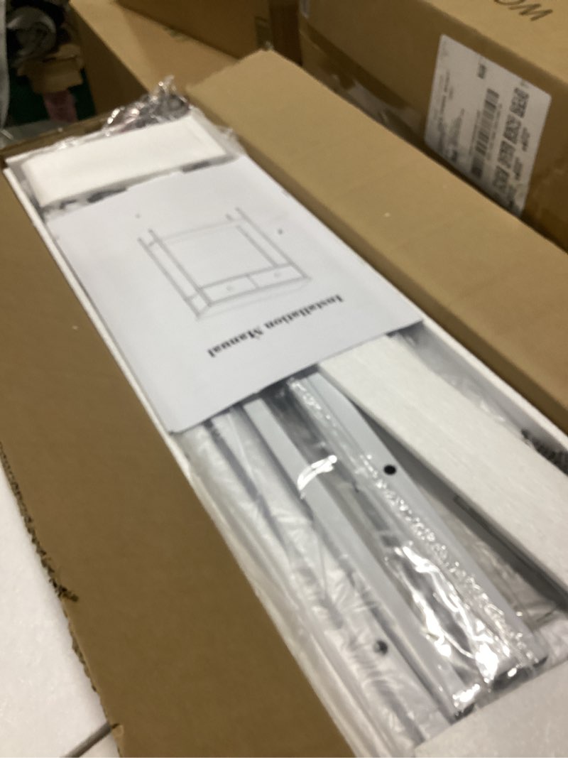 Condition photo showing As Is for small entryway table with drawers & storage shelf high tall little narrow front door console tables skinny slim wall table for entry hall hallway foyer, thin bedside nightstand for small space bedroom