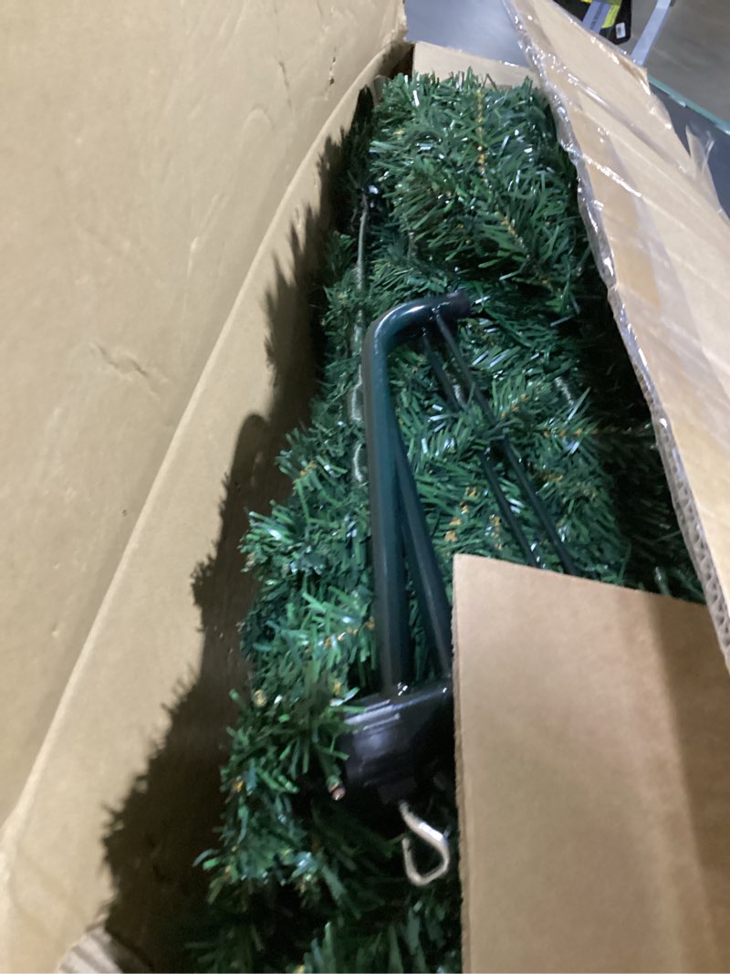 Condition photo showing Good Condition for yitahome pre-lit green artificial hinged christmas tree with remote control, 6ft prelighted spruce xmas tree for home, office, party decoration with 1000 branch tips and 250 lights, green green 6ft