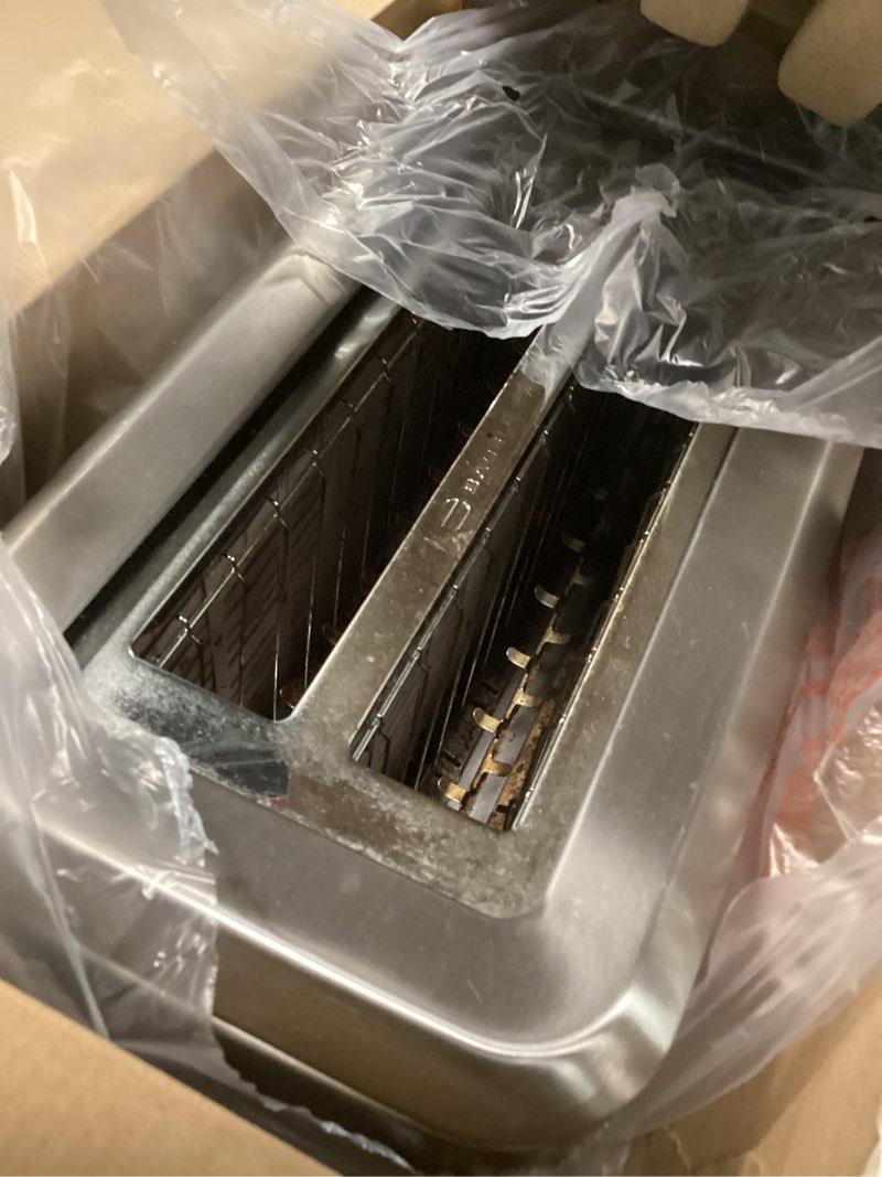 Condition photo showing As Is for Breville BTA730XL Bit More Toaster, 4 Slice, Brushed Stainless Steel