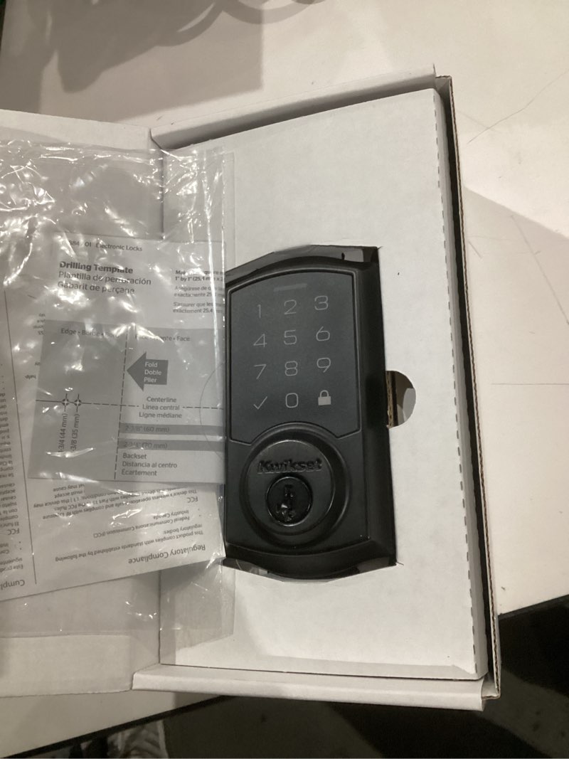 Condition photo showing Good Condition for kwikset 9270trl-11ps traditional smartcode touchpad electronic deadbolt smartkey venetian bronze finish