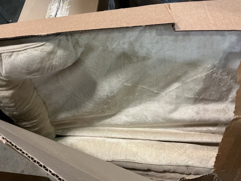 Condition photo showing Good Condition for eheyciga orthopedic dog beds for extra large dogs, waterproof memory foam xl pet bed with sides, non-slip bottom and egg-crate foam big dog couch bed with washable removable cover, beige 44.0"l x 32.0"w x 6.5"th beige