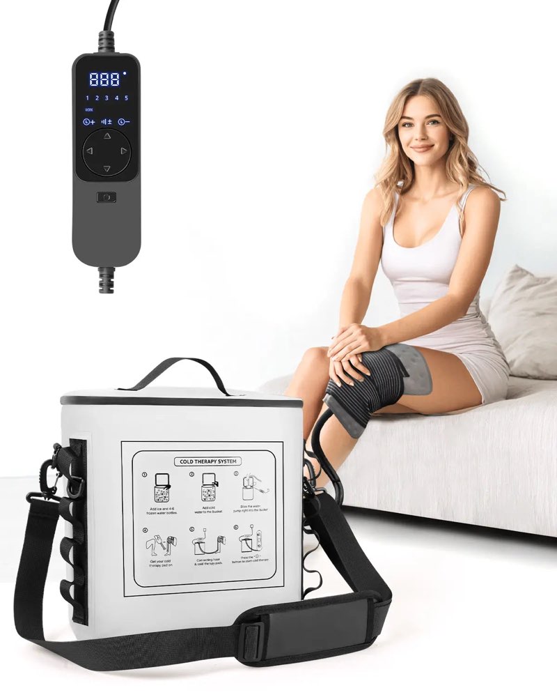 NOVARHOME Cold Therapy Machine with Timer, Portable Ice Machine for Knee After Surgery, Knee Replace