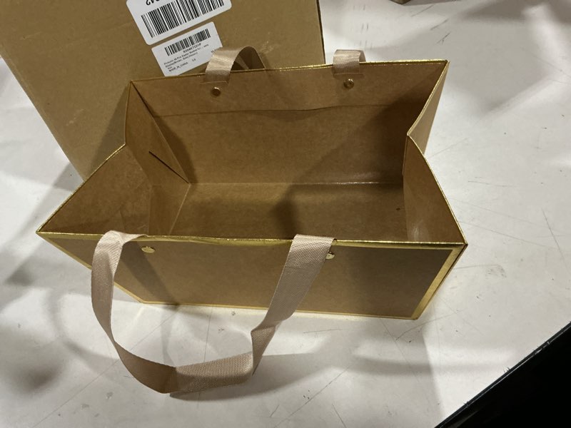 Condition photo showing Good Condition for pinkunn 48 pcs basket for gifts empty diy bulk party gift basket kit with handles market trays for packages wrapping wedding party anniversary display(easter bunny)