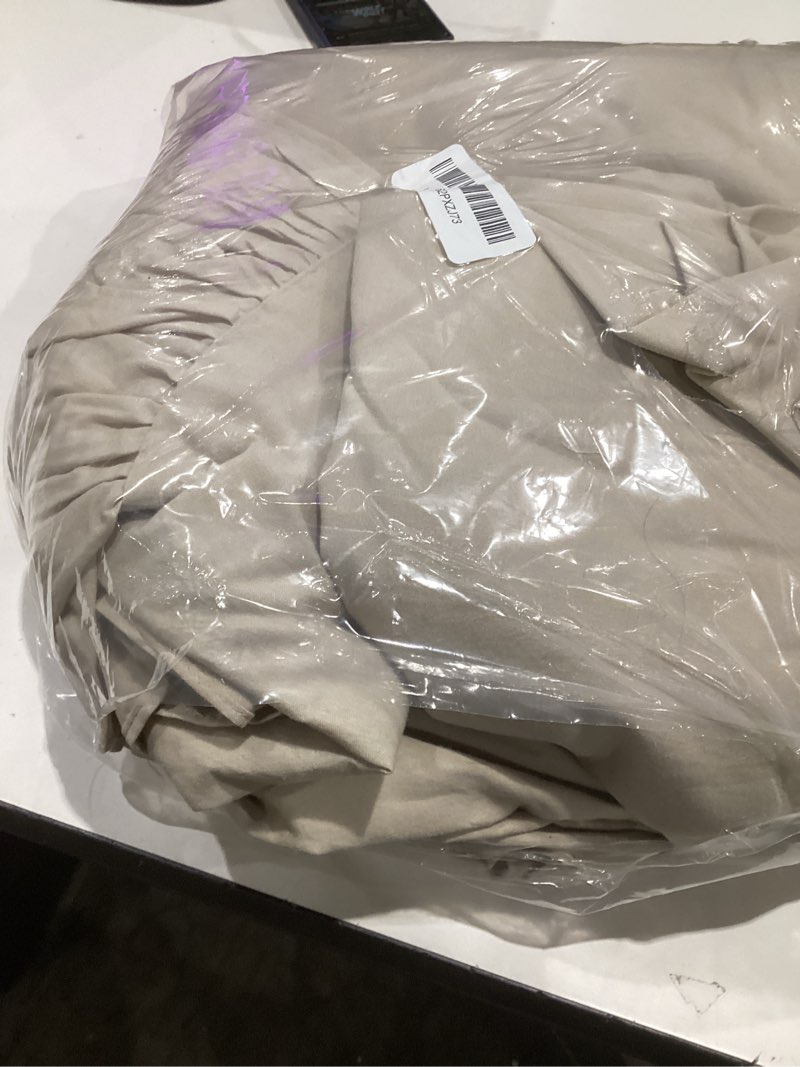 Condition photo showing Good Condition for qsh washed cotton duvet cover king ruffle duvet cover linen feel textured farmhouse shabby vintage chic bedding comforter cover 3 pieces aesthetic elegant king bedding king wheat