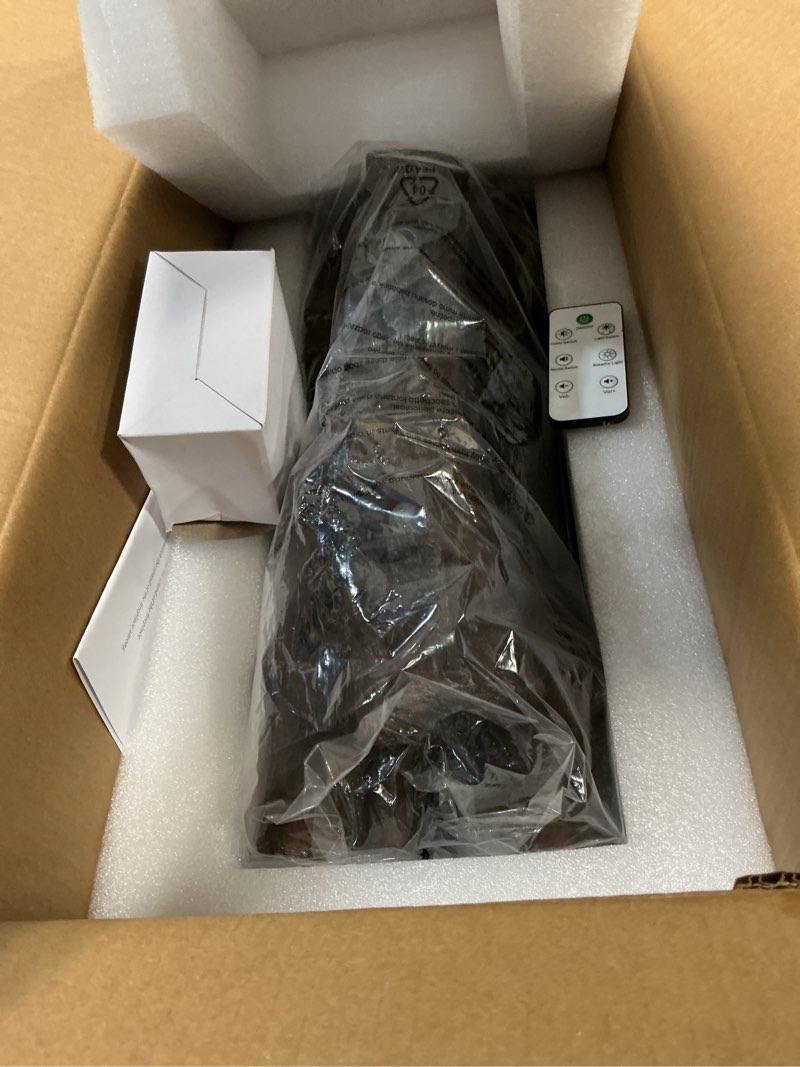 Condition photo showing Good Condition for electric fireplace logs realistic flame effect candle led flame light usb powered electric fireplace remote control fireplace placement home decoration 12.4*5.91*7.87 in no heat function large