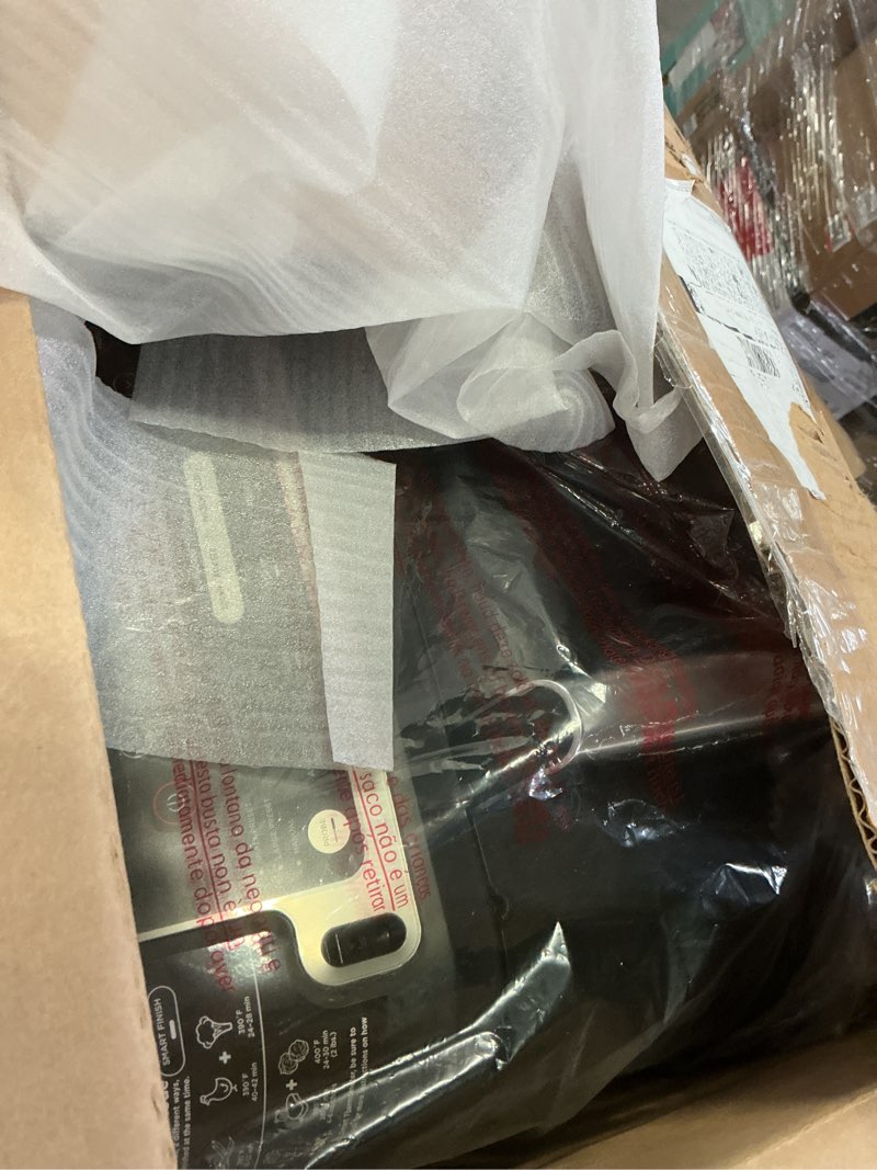 Condition photo showing Good Condition for Ninja DZ550 Foodi 10 Quart 6-in-1 DualZone Smart XL Air Fryer with 2 Independent Baskets, Smart Cook Thermometer for Perfect Doneness, Match Cook & Smart Finish to Roast, Dehydrate & More, BLACK