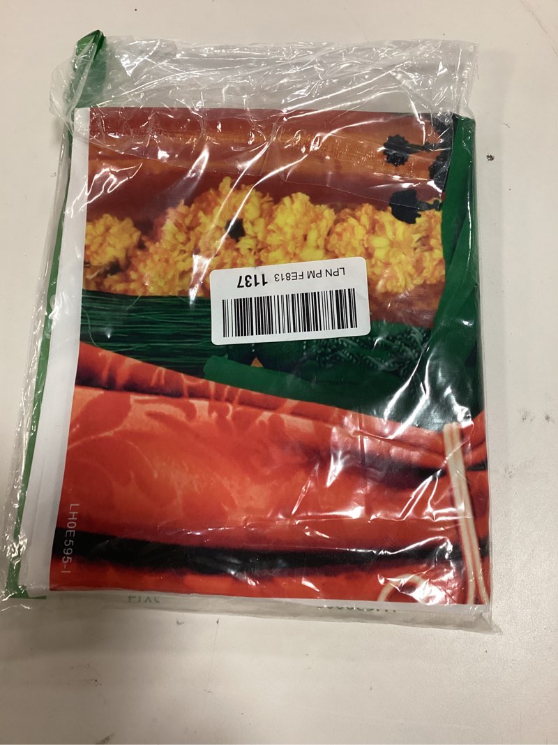 Condition photo showing item condition for Lofaris India Pooja Photography Backdrop Puja Ganpati Pooja Traditional Mehndi Festival Background Decorations Wedding Party Marigold Garlands Photo Props 6x4ft