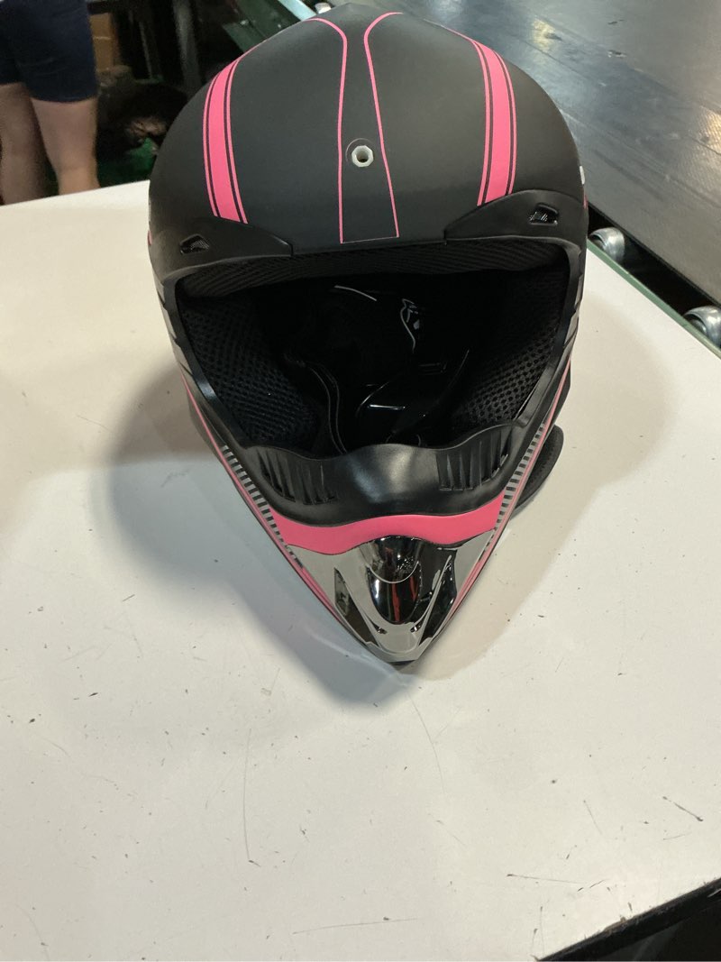 Condition photo showing Good Condition for motocross helmet,youth & kids atv dirt bike motorcycle, bmx 4-wheeler off-road mountain bike helmet,dot certified,w/gloves goggles mask 4-piece set (01 pink, x-small) x-small 01 pink