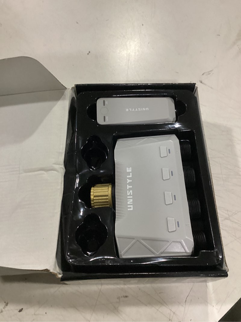 Condition photo showing Good Condition for [all-new 2027] 1700ft wifi 4 zone water timer for garden hose with brass inlet, unistyle smart sprinkler controller compatible alexa & google voice, wifi hose timer, auto manual modes for garden lawn 4 outlet