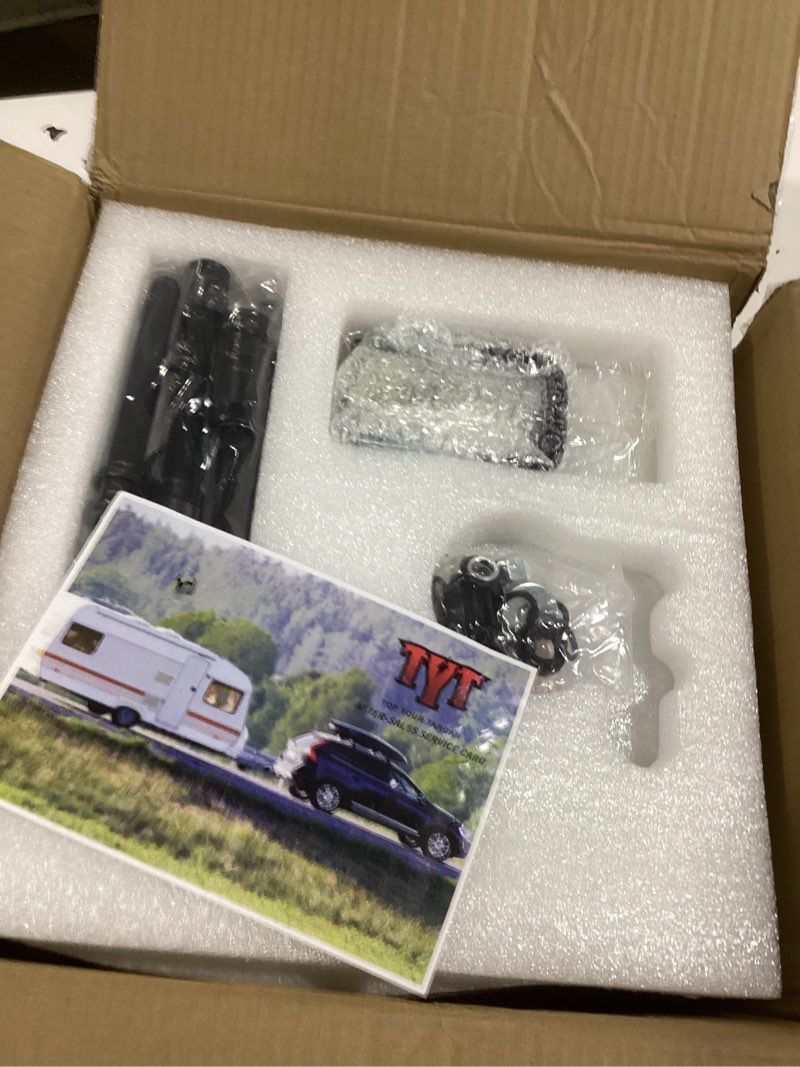 Condition photo showing Good Condition for TYT Adjustable Truck Trailer Hitch for 2 inch Receiver, 6" Drop/Rise Tow Hitch with Dual Balls (2" & 2-5/16"), 22,000 lbs GTW, 2,200 lbs TW, Includes Two Pin Locks & Hitch Tightener Dual Ball, 6" Drop/Rise, 2" Receiver