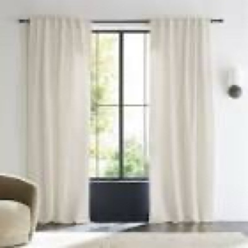 quince european linen curtain ivory 48 in x 120 in