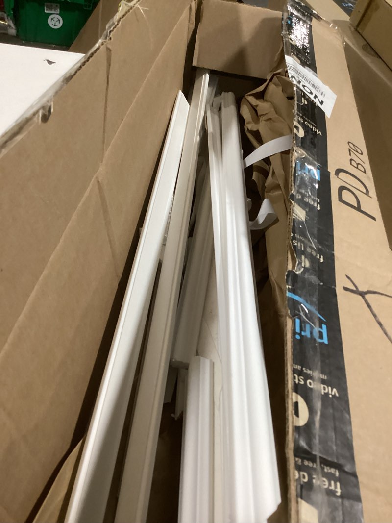 Condition photo showing As Is for Pangda Peel and Stick Wall Molding Kit, 3D Premade Accent Molding Wainscoting Panel for Interior Wall Moulding Decor, Ready to Assemble Wainscoting Accent Panel