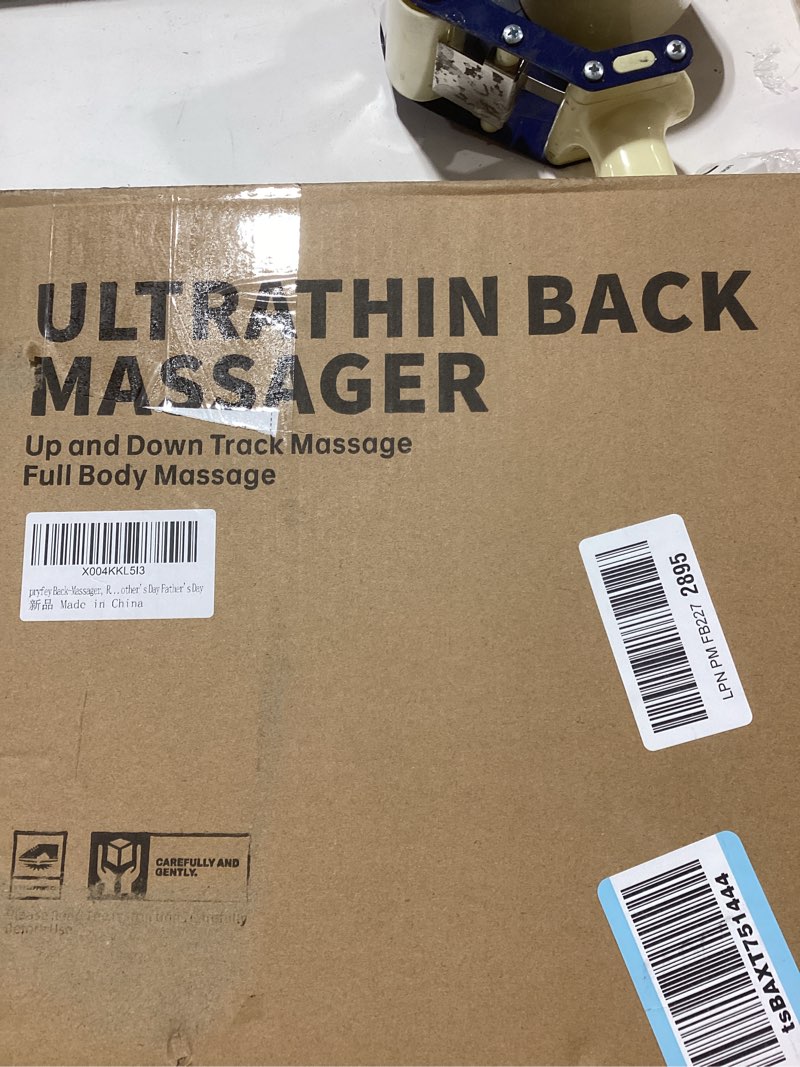 Back Massager, Rolling Up and Down Back Massager with Heat, Back Massage 4D Kneading for Pain Relief Deep Tissue, Ultrathin Shoulder Massager Gift for Women Men Parents Christmas