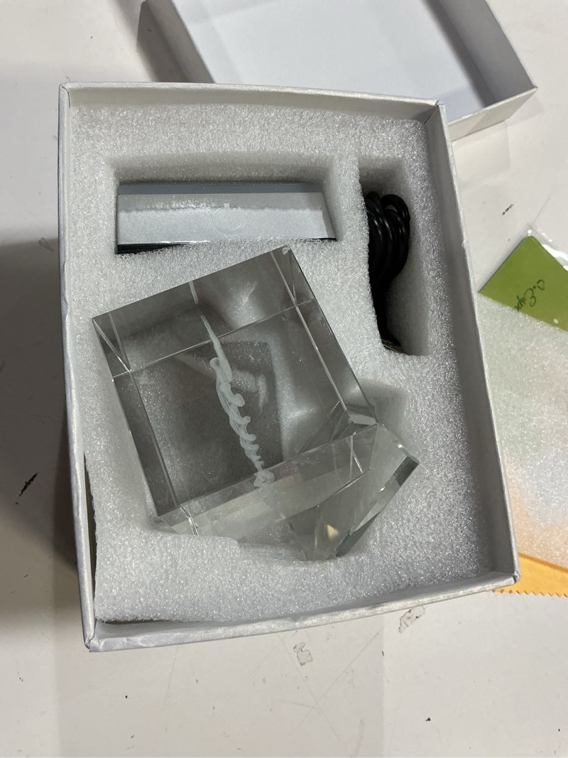 Condition photo showing Good Condition for ywhl 3d laser engraving crystal caduceus figurine for doctors - doctors day appreciation gifts for medical professionals, white coat ceremony, graduation gifts for medical students style 1