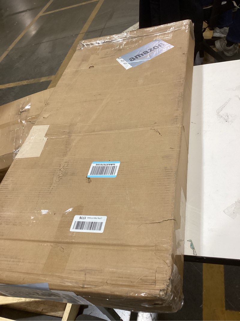 Condition photo showing As Is for Overbed Table with Wheels Laptop Desk Cart Table Over The Bed Table Adjustable Height and Length for Hospital and Home use Black