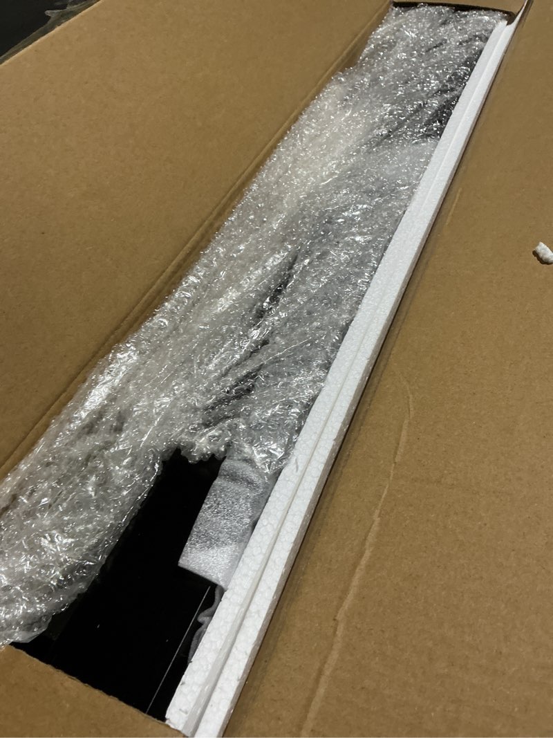 Condition photo showing Good Condition for Bamboo Nelson Slat Wooden Bench, Small Wood Benches for Entryway, Living & Dining Room, Kitchen, Bedroom, Bathroom, Hallway, Front Door, For Indoor & Outdoor Patio Use, Mid Century Modern Decor Nelson Natural/Black