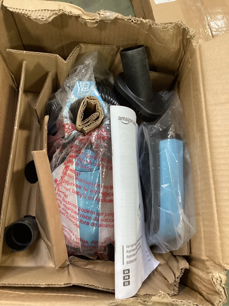 Condition photo showing Good Condition for Amazon Basics Upright Bagless Lightweight Vacuum Cleaner, Black and White