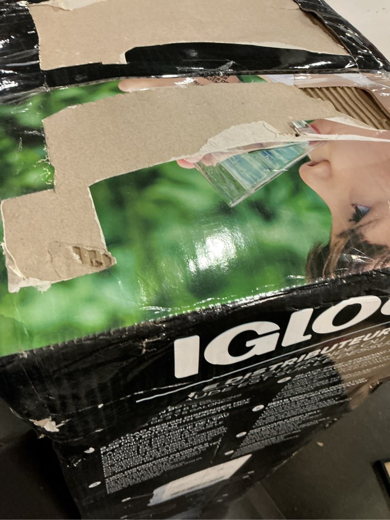 Condition photo showing As Is for Frigidaire EFWC498 - Top Loading Cooler Dispenser -Hot & Cold Water - Child Safety Lock - Innovative Slim & Sleek Design, Holds 3 or 5 Gallon Bottles - Black