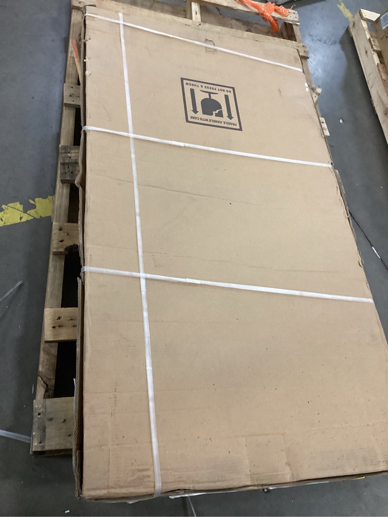 Condition photo showing New/Like New for 56-60" W x 60" H Frameless Bypass Bathtub Sliding Shower Door Double Sliding Tub Door with 5/16" (8mm) SGCC Tempered Clear Glass in Matte Black 60" W x 60" H Clear Matte Black Clear