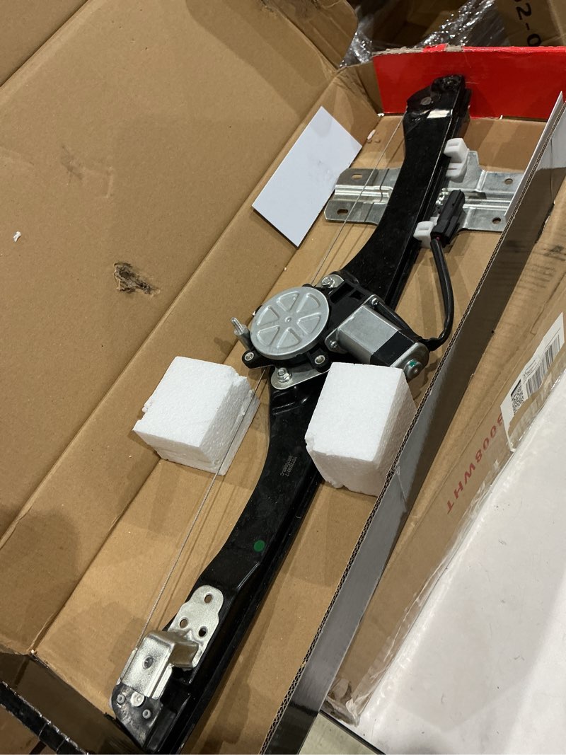 Condition photo showing As Is for a-premium power window regulator with motor compatible with buick enclave 2013-2016 chevrolet traverse 2013-2016 gmc acadia 2013-2016 rear right passenger side
