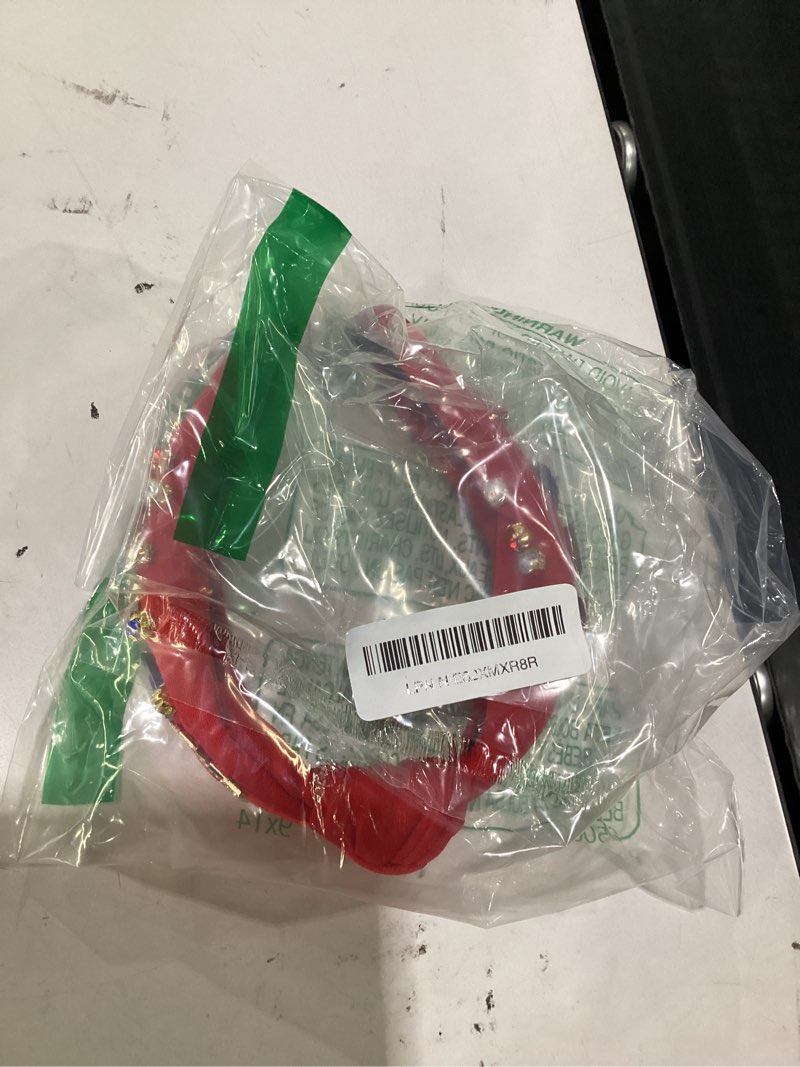 Condition photo showing Good Condition for yariew 4th of july headbands for women 250th anniversary red white blue star sparkly rhinestone knotted hairband for independence day patriotic party favor