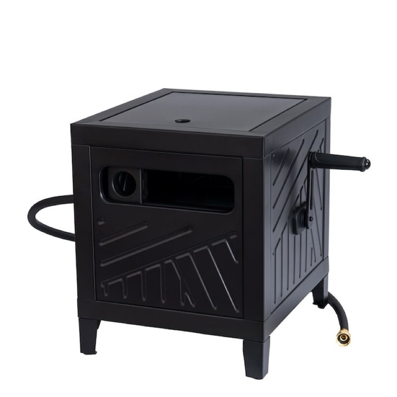 style selections hose box steel 100-ft container hose reel