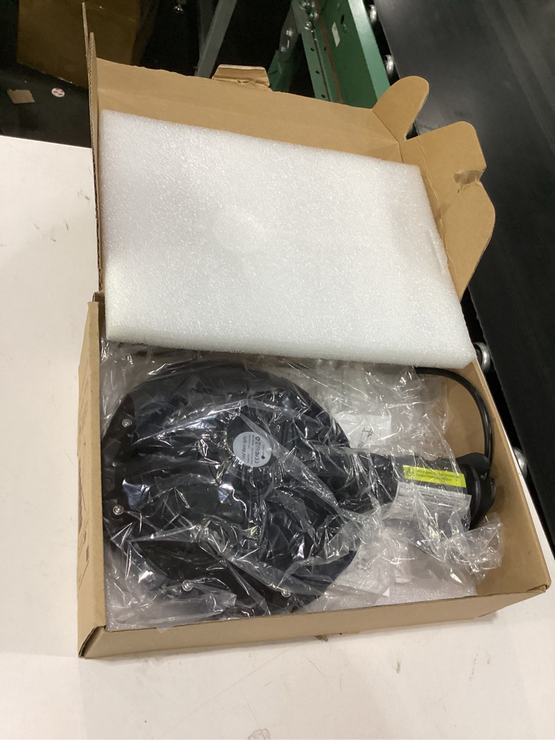 Condition photo showing Good Condition for karjoefar led barn light, dusk to dawn outdoor lighting with 100w 10000lm 5000k daylight, ip65 waterproof outdoor security flood lights for garage yard street warehouse use 100 watts 5000k cool white 1