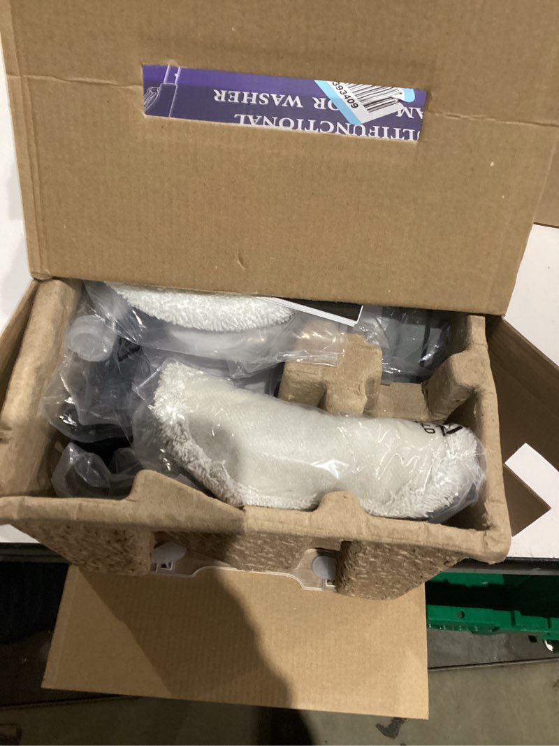 Condition photo showing As Is for 2-in-1 Steam Mop & Handheld Steam Cleaner,Floor Steamer with 13 Accessories,30s Fast Heat-Up, 550ml Tank,16.4ft Cord,4 Washable Pads,Deep Cleaning for Hard Floors,Carpets and Multi-Surface White