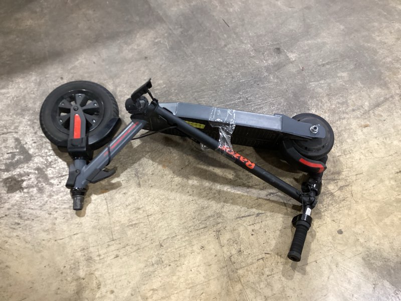 Condition photo showing As Is for razor icon electric scooter – up to 18 mph, up to 18 miles range, foldable and portable, adult electric scooter for commuting and recreation