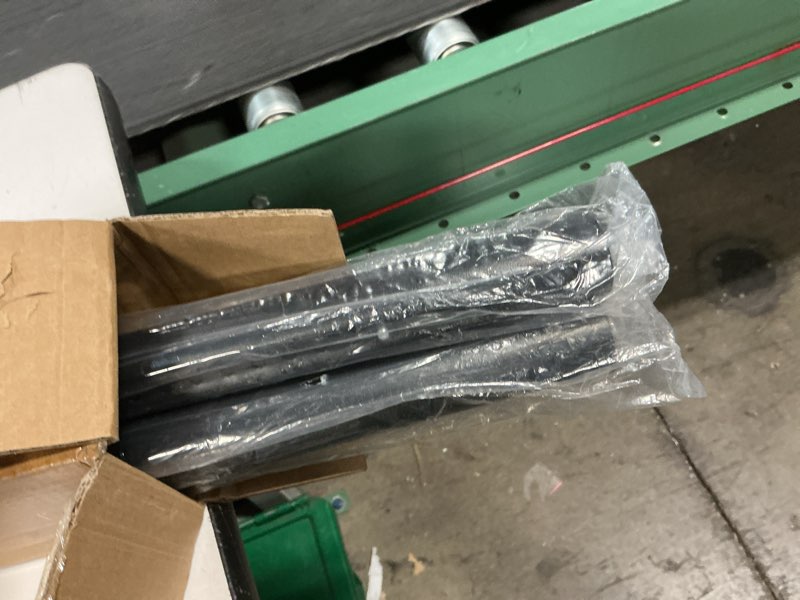 Condition photo showing Good Condition for tension curtain rod 41-122 in-88lb outdoor extra long tension rod no drilling for window or bathroom patio, adjustable heavy duty shower curtain rod, easy to install, never rust, non-slip-black black 41''-122''