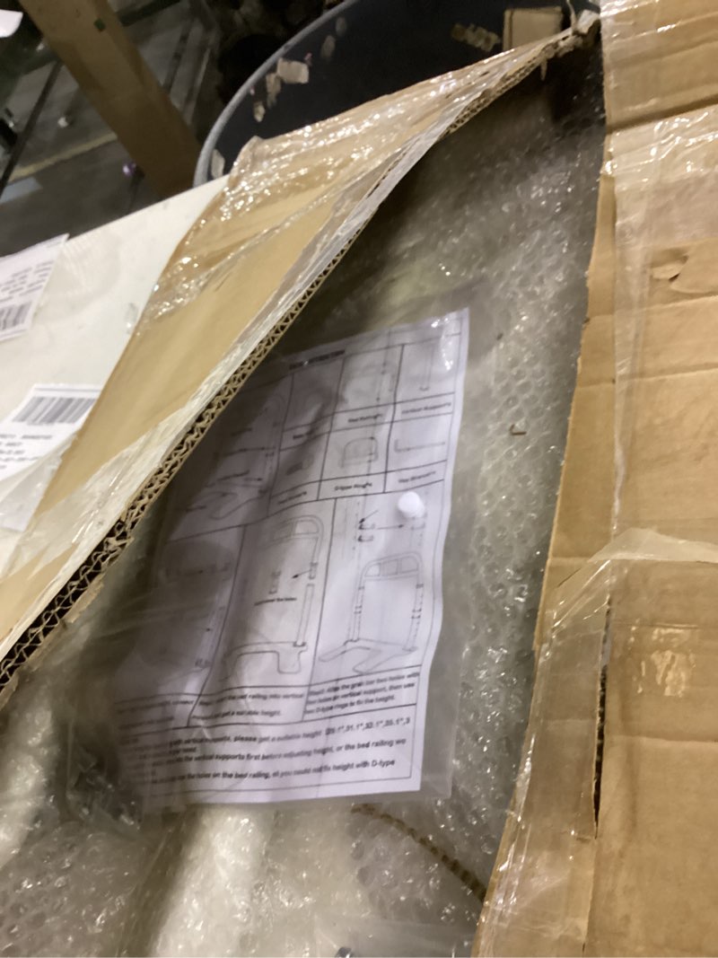 Condition photo showing New/Like New for Bed Rail for Elderly Adults Safety, Heavy Duty Bed Rail with 6 Adjutsable Heights, Bed Assist Rail for Seniors, Twin, Queen, King Size Bed (400 LBS Loading, White)