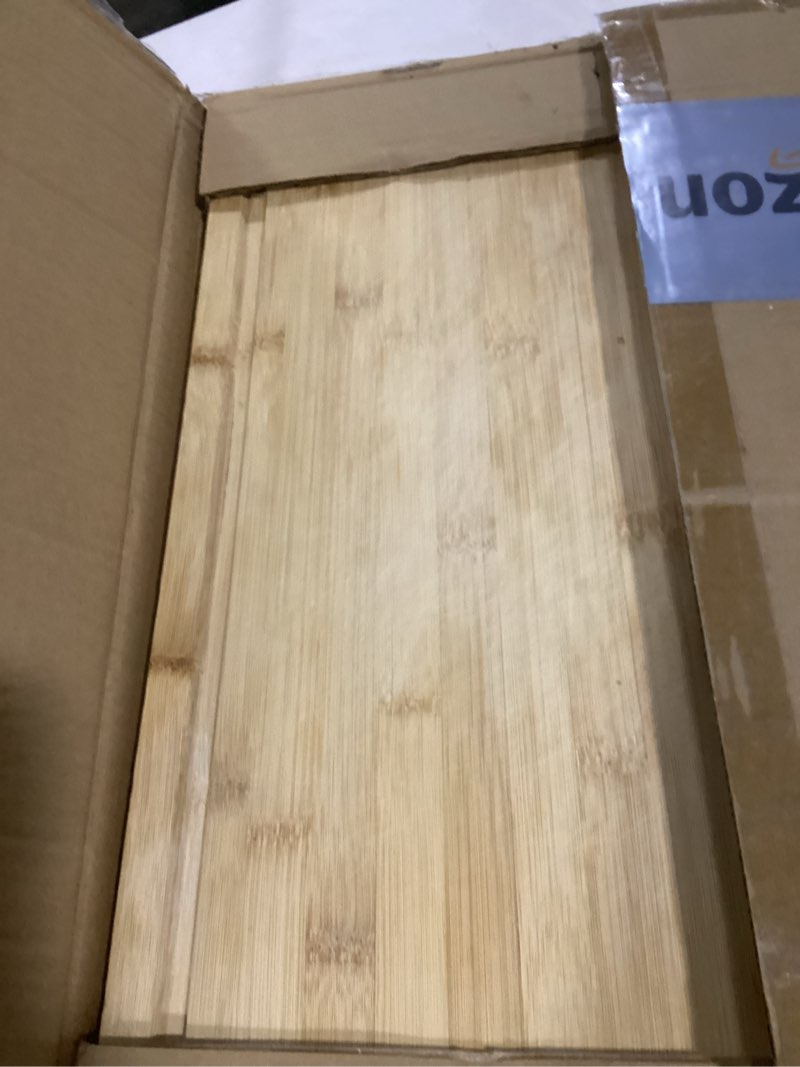 Condition photo showing Good Condition for Dishwasher Safe Bamboo Cutting Board, Lightweight & Durable Wood Cutting Board, Reversible with Juice Groove, Easy to Store & Clean, Ideal Kitchen Gift for Home Cooks 14"L x 10.6"W