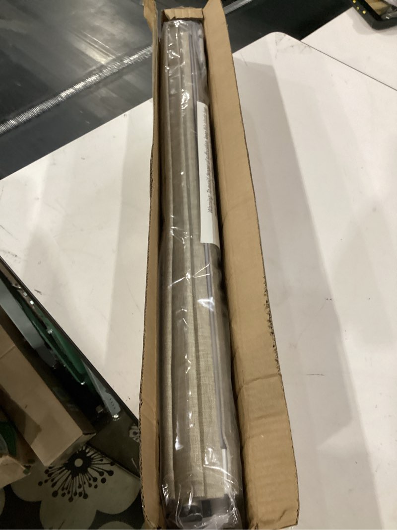 Condition photo showing Good Condition for lazblinds no tools no drill cordless roman shades for windows, blackout thermal insulated uv blocking window blinds, lightweight fabric blinds for indoor windows, 34" w x 60" h, blackout - beige beige 34" w × 60" h