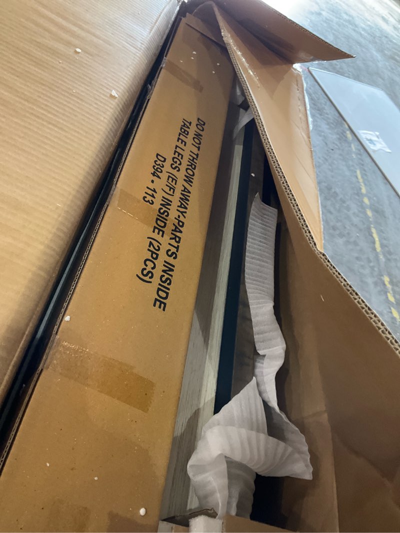 Condition photo showing As Is for Table and stool