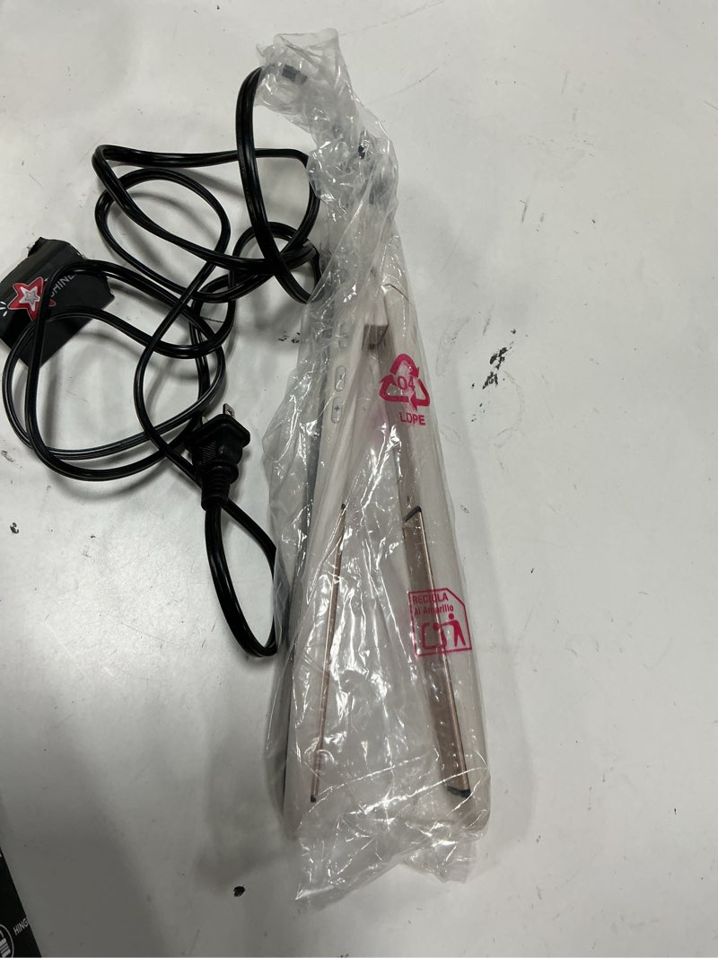 Condition photo showing Good Condition for remington shine therapy 1 inch hair straightener iron, flat iron infused with argan oil & keratin, professional ceramic flat iron for less frizz, shines and smooth, styling tools champagne 1”