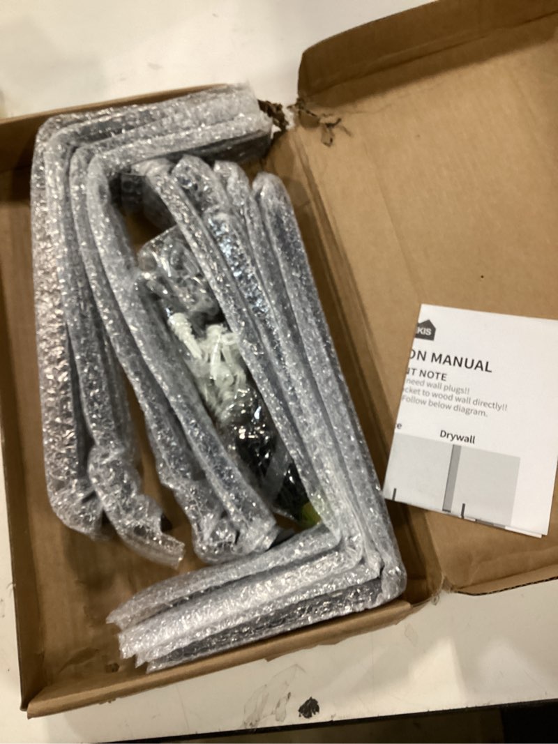 Condition photo showing Good Condition for Shelf Brackets 12 Inch, Strong Heavy Duty Floating Shelf Brackets Pack of 8, Industrial Metal Iron Matte Black Shelving Brackets 1/5 Inch Thick Brackets for Shelves 8 PCS 12 Inch Black 8Pack