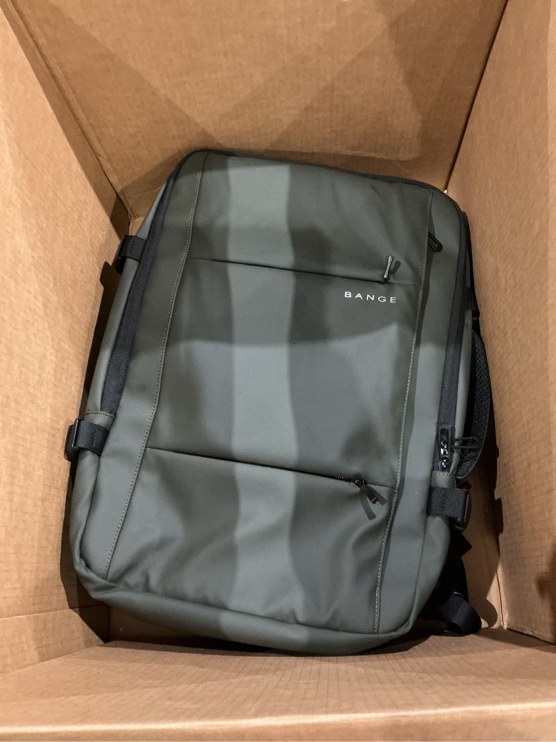 Condition photo showing Good Condition for bange carry-on backpack, 45l expandable travel backpacks,weekend backpack briefcase,waterproof laptop backpack fits for 17.3” laptop large green(45l)