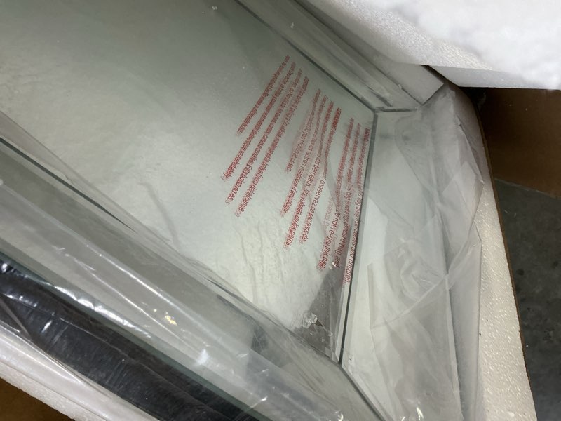 Condition photo showing Good Condition for Hamilton Hills 20x30 Inch Rectangular Polished Silver Framed Mirrors for Wall | Large Luxury Mirror with 3in Angled Beveled Edge Frame | Hanging Vanity for Hallway, Entry, Bedroom & Bathroom Mirror