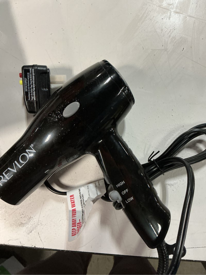 Condition photo showing Good Condition for revlon compact hair dryer | 1875w lightweight design, perfect for travel, (black) black 1 count (pack of 1)