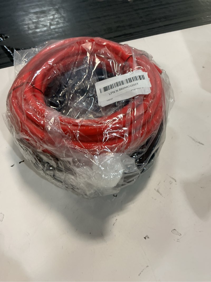 Condition photo showing Good Condition for 4 gauge wire (25 feet black+25 feet red) copper clad aluminum cca - primary automotive power inverter wire,20pcs lugs terminal connectors,20pcs heat shrink tubing with 100a anl fuse black/red -25ft each