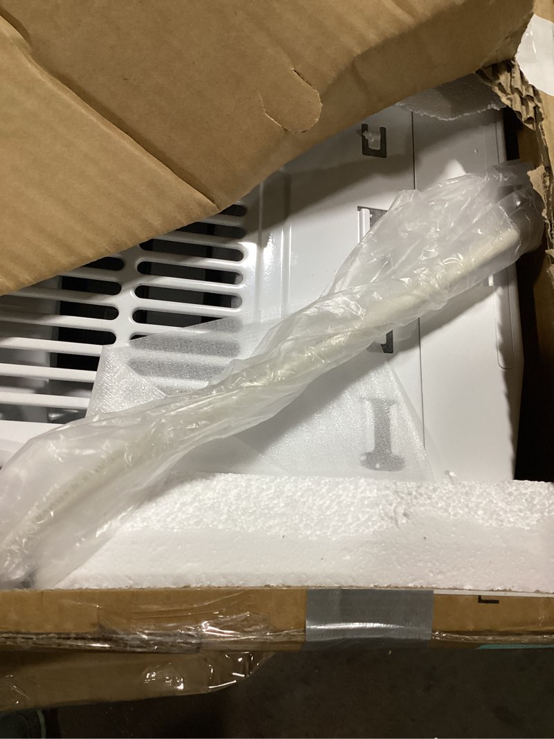 Condition photo showing As Is for 6000 btu u-shaped window air conditioner, wifi & app control, ultra quiet, enabled saddle window ac unit cools up to 300 sq. ft, cooling, dehumidifier, flexible for home/office 6,000 btu white(u-shaped)