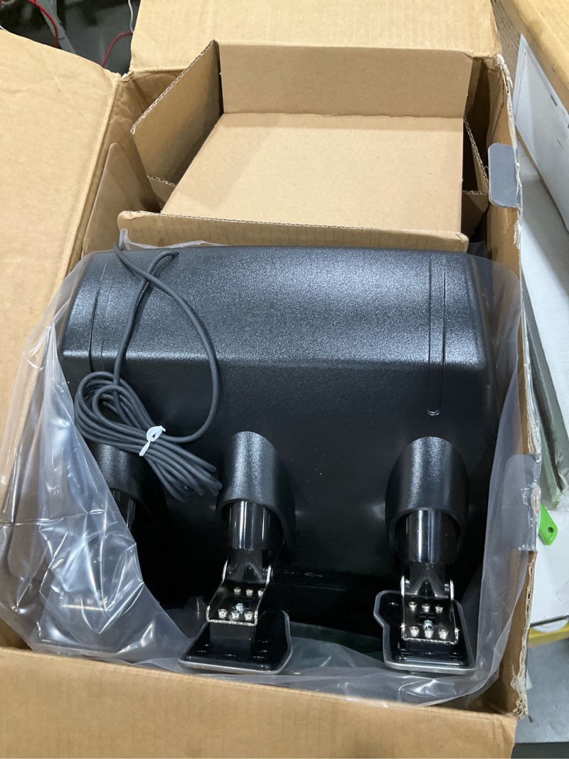 Condition photo showing Good Condition for Logitech G920 Driving Force Racing Wheel and Floor Pedals, Real Force Feedback, Stainless Steel Paddle Shifters, Leather Steering Wheel Cover for Xbox Series X|S, Xbox One, PC, Mac - Black Wheel Kit - Black