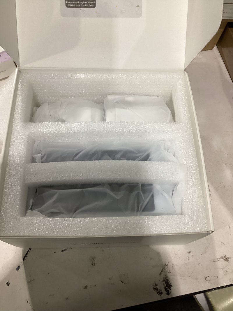 Condition photo showing Good Condition for bonoch v2.0 1080p baby monitor with 2 cameras, 7" megaview split screen baby monitor no wifi, 2026 upgraded sleep/crying/motion detection, dual video monitor with camera and audio, white noise v2.0 - 1080p 7" monitor with 2 cameras-white