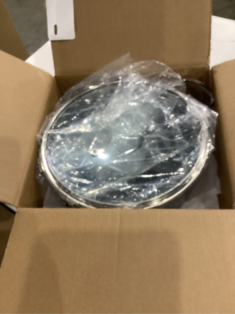 Condition photo showing Good Condition for frying pans nonstick with lid,hybrid non stick 5 quart saute pan,pfoa free cookware,stainless steel skillet,12 inch deep saute pan,dishwasher&oven safe,works on all cooktops 5 quart single helper handle